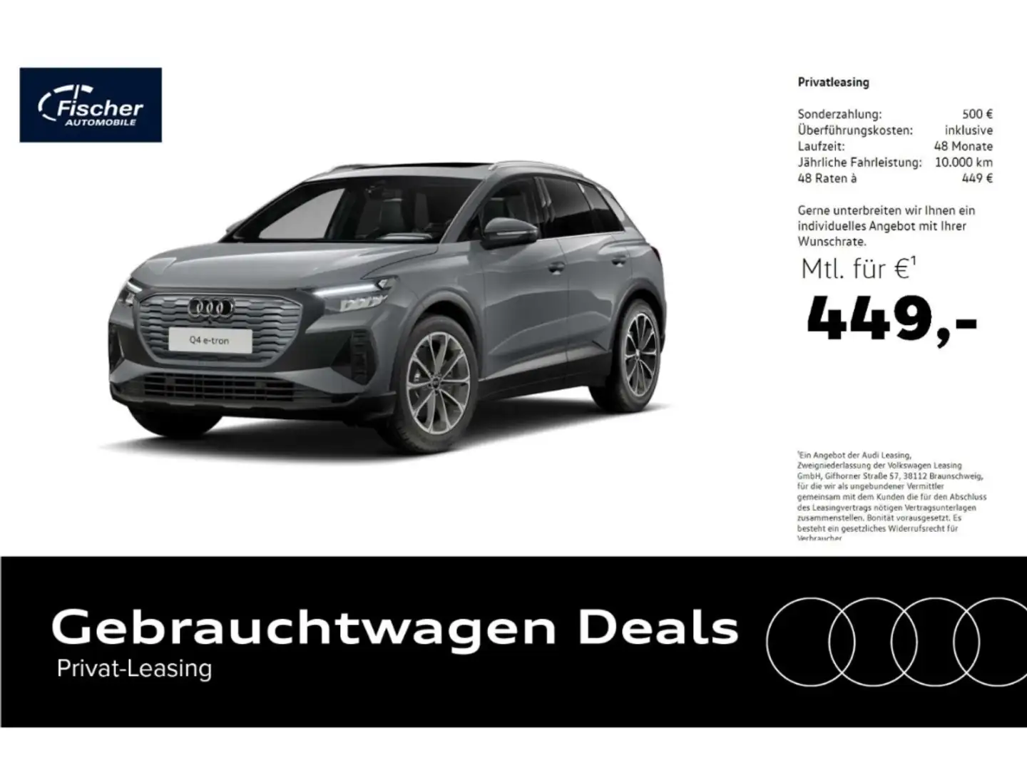 Audi Q4 e-tron Elektro Grau - 1