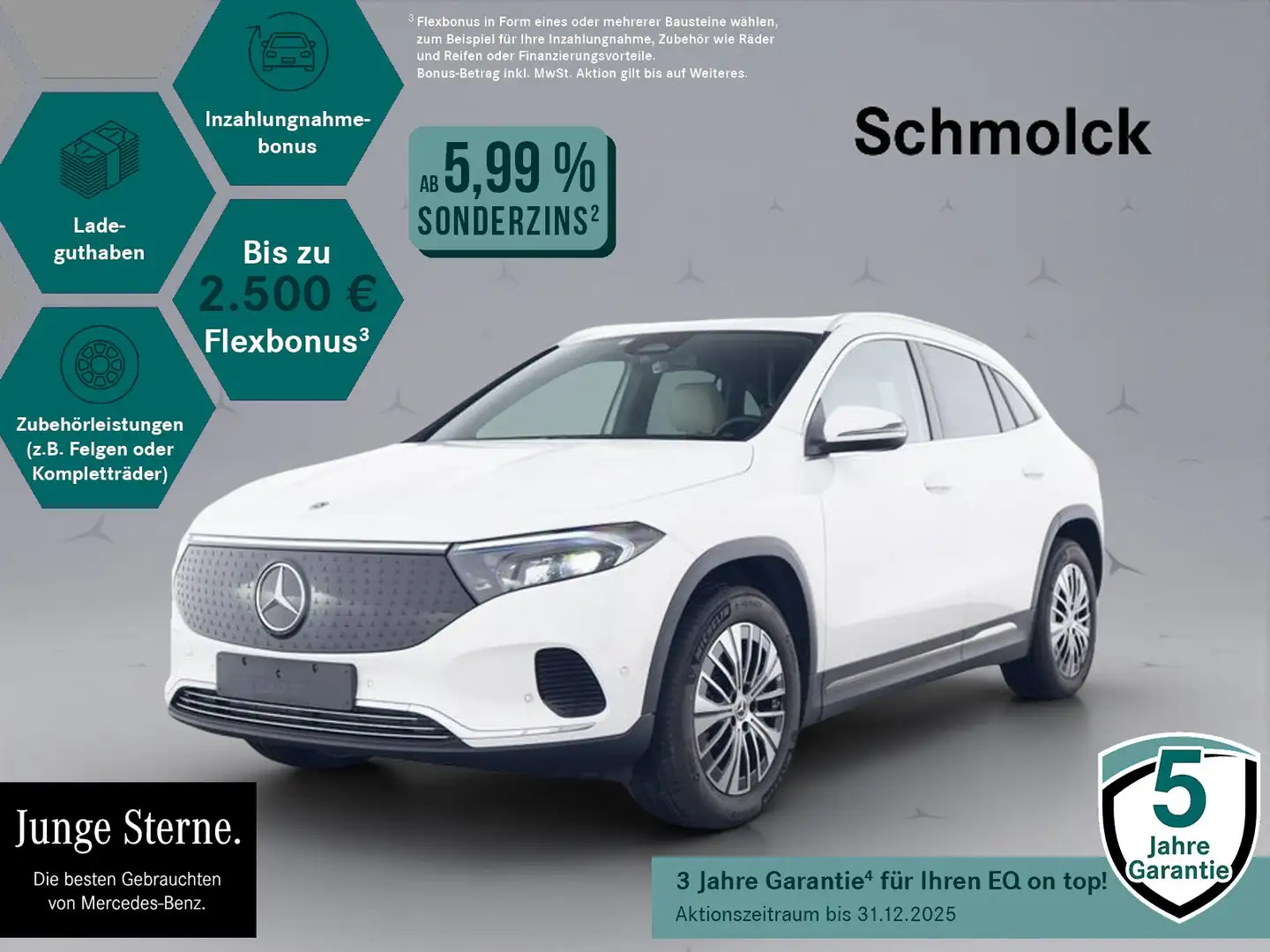 Mercedes-Benz EQA 300 4M PROGRESSIVE+LED+MBUX+CAM+SPU+TOTW+SHZ Biały - 1