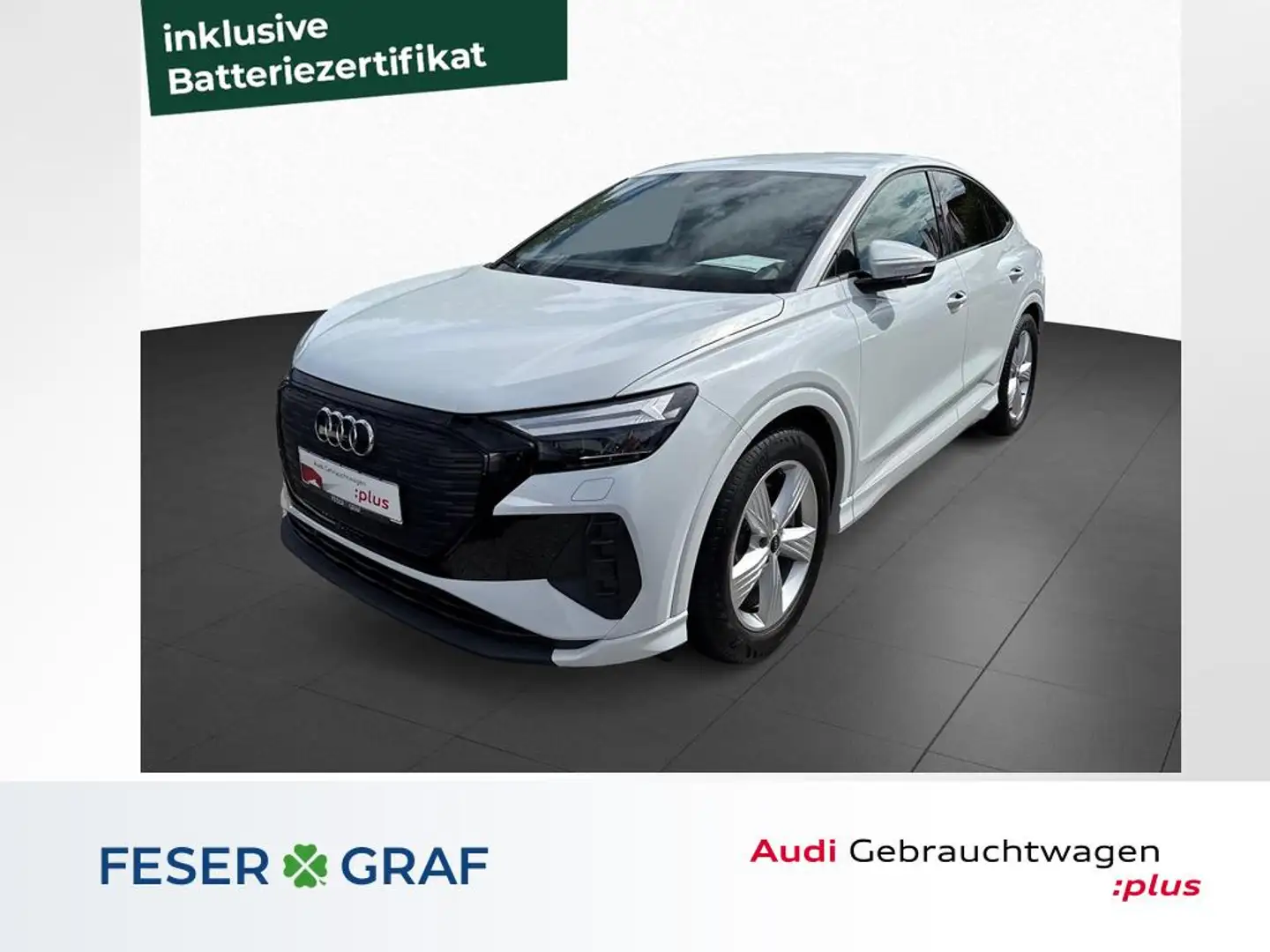 Audi Q4 e-tron Sportb. e-tron qua.50 250 kW +NAVI+SONOS+ Wit - 1