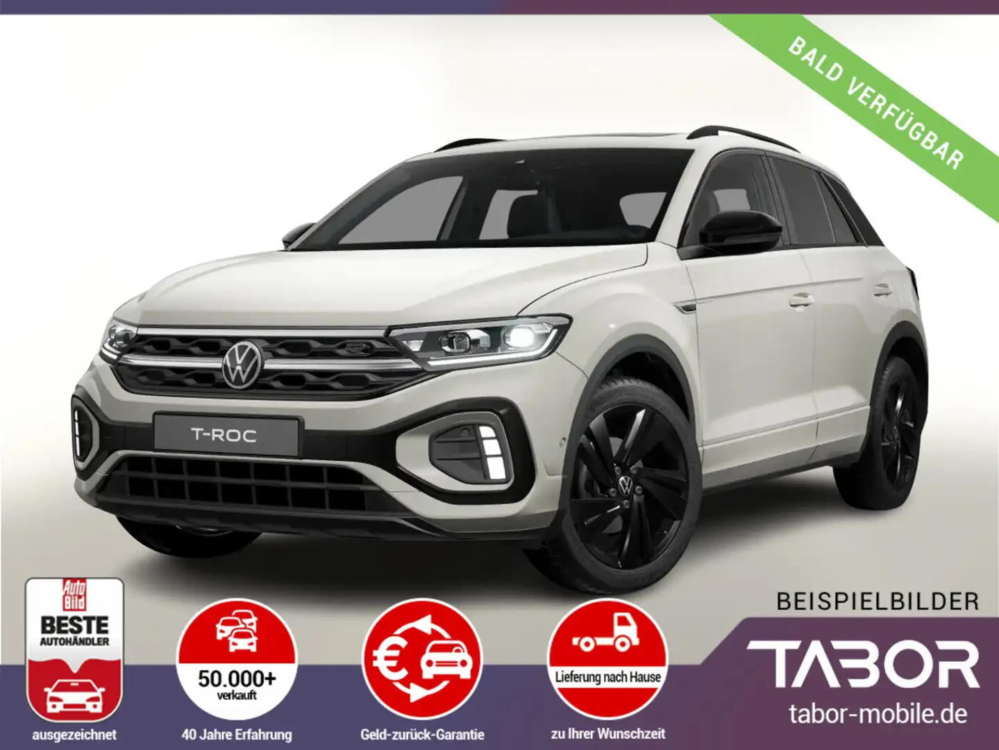 Volkswagen T-Roc 1.5 TSI 150 DSG R-Line Pano BlackP AHK eHK Grau - 2