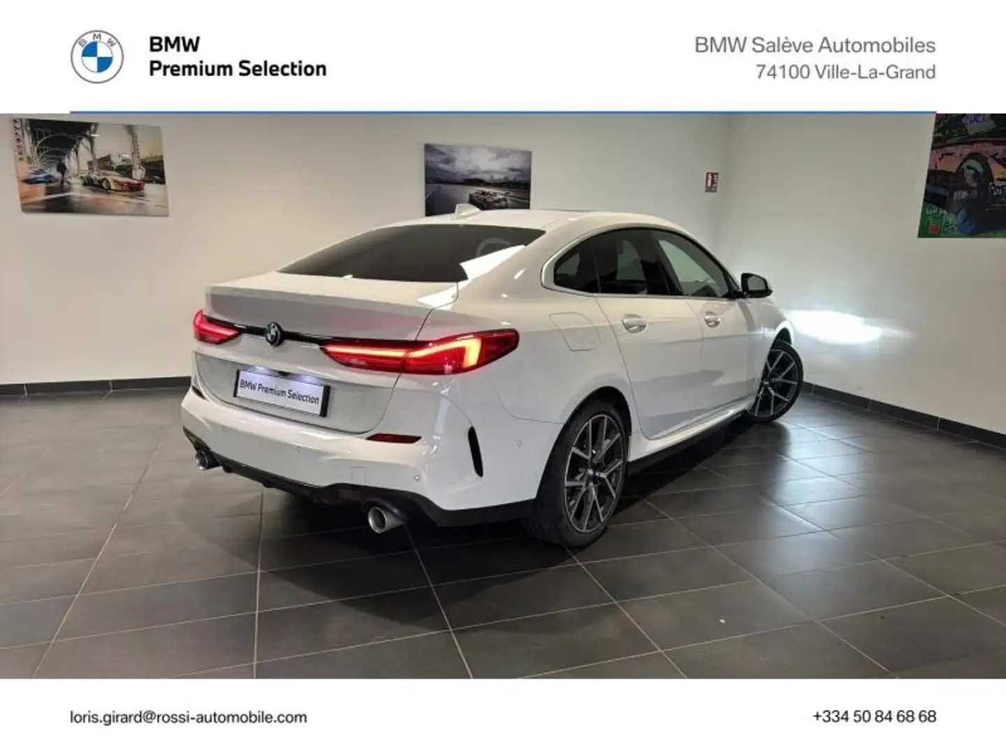 BMW 218 218dA 150ch M Sport BVA8 Blanc - 2