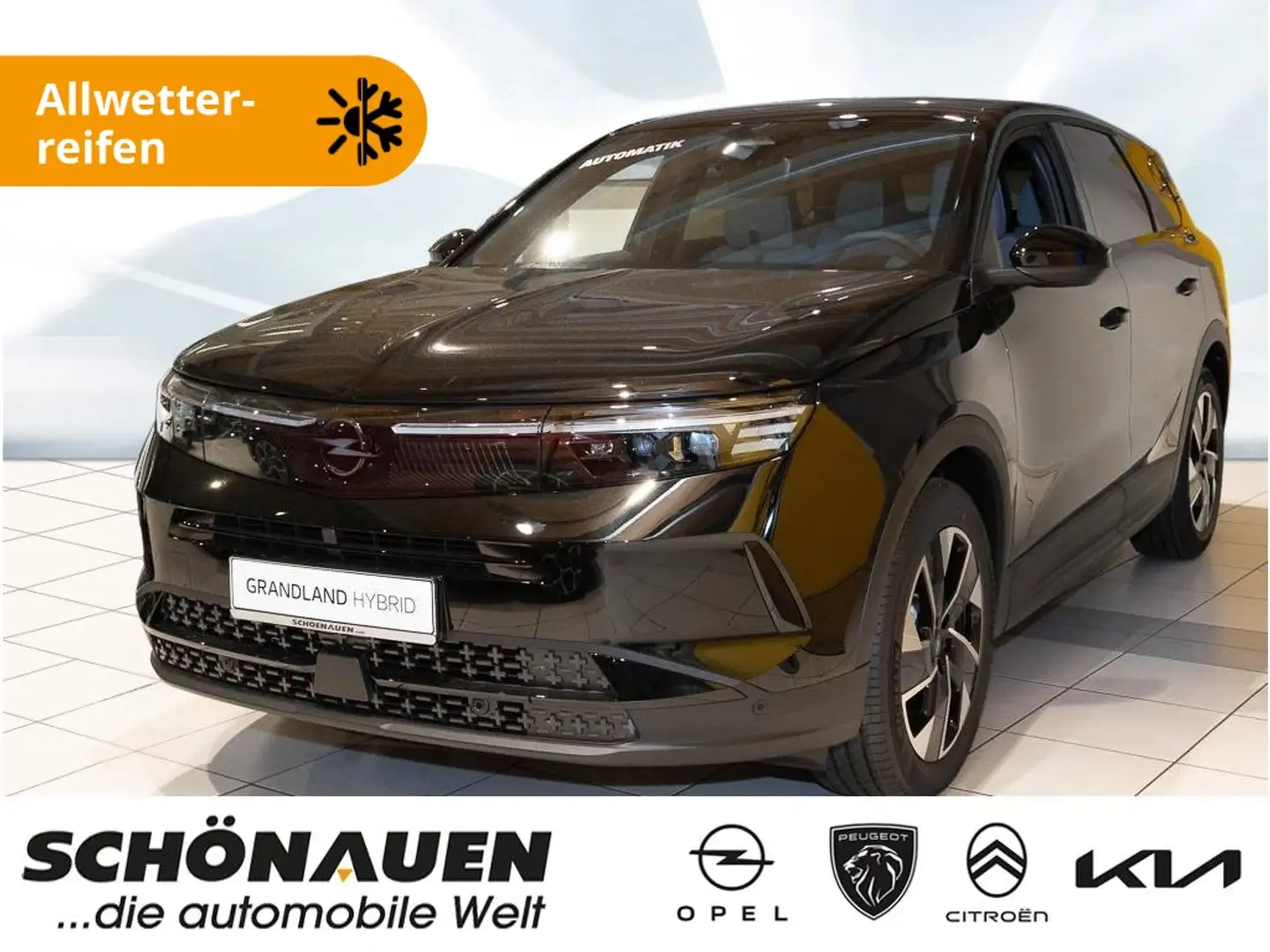 Opel Grandland 1.2 DI HYBRID 48 V GS +S/LHZ+NAVI+ALLW+ Schwarz - 1