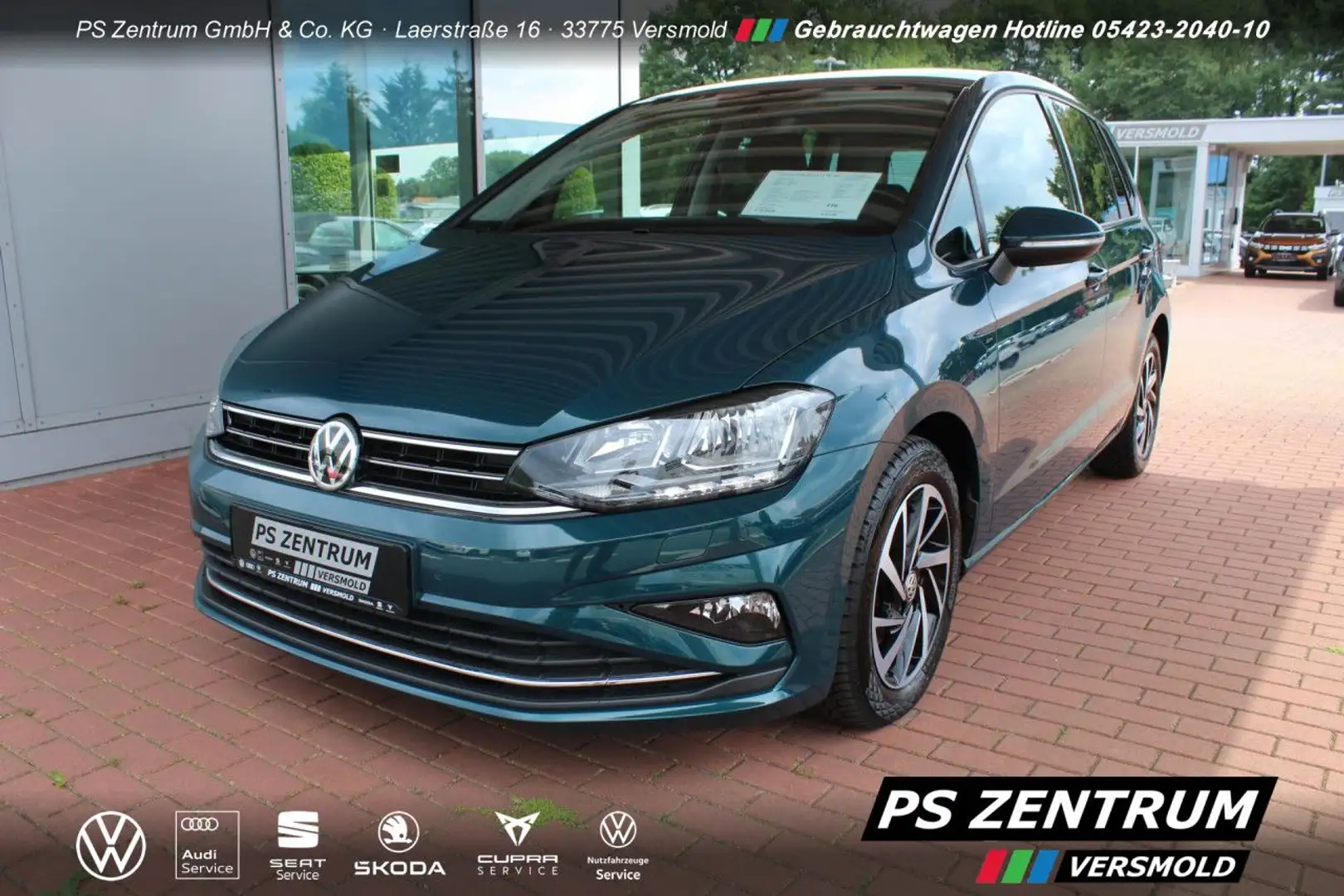 Volkswagen Golf Sportsvan Golf VII Sportsvan 1.5 TSI Join DSG AHK, ACC, APP Grün - 1