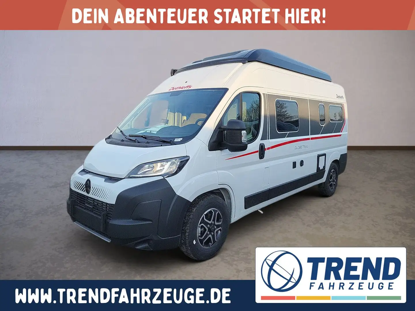 Dethleffs Globetrail 600 DS Citroen *Aufstelldach *Kamera Weiß - 1