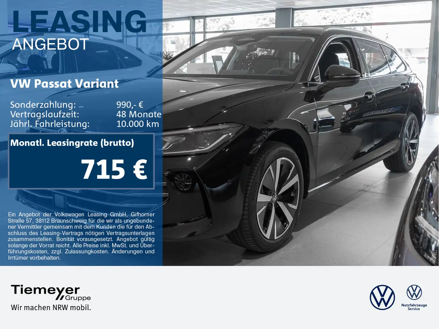 Volkswagen Passat Variant 1.5 eTSI DSG BUSINESS AREA VIEW I Black - 1