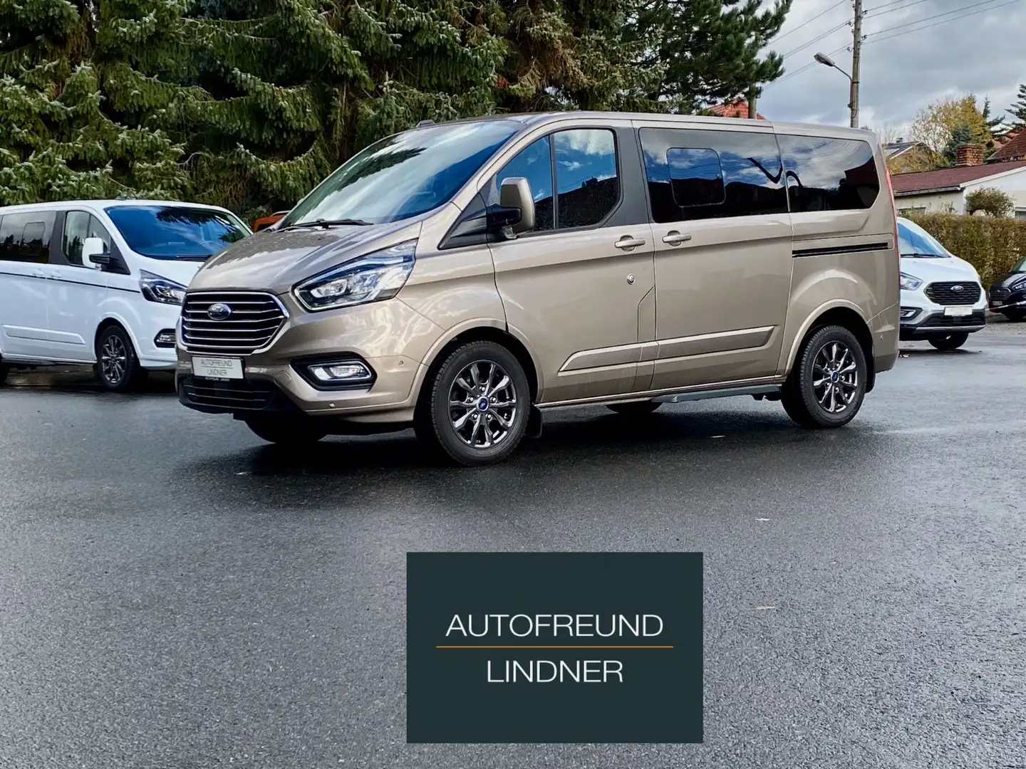 Ford Tourneo Custom Titanium X L1*8-Sitzer*8-fach ber Beige - 1