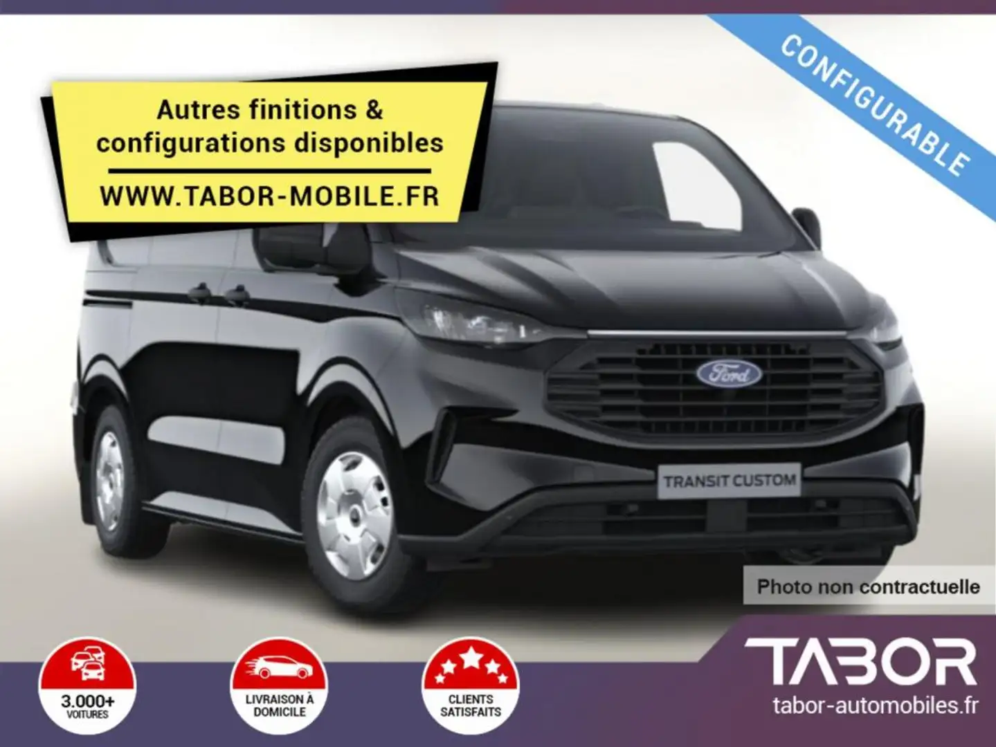 Ford Transit Custom TDCi 150 Trend 320L1 Cam Blanc - 1