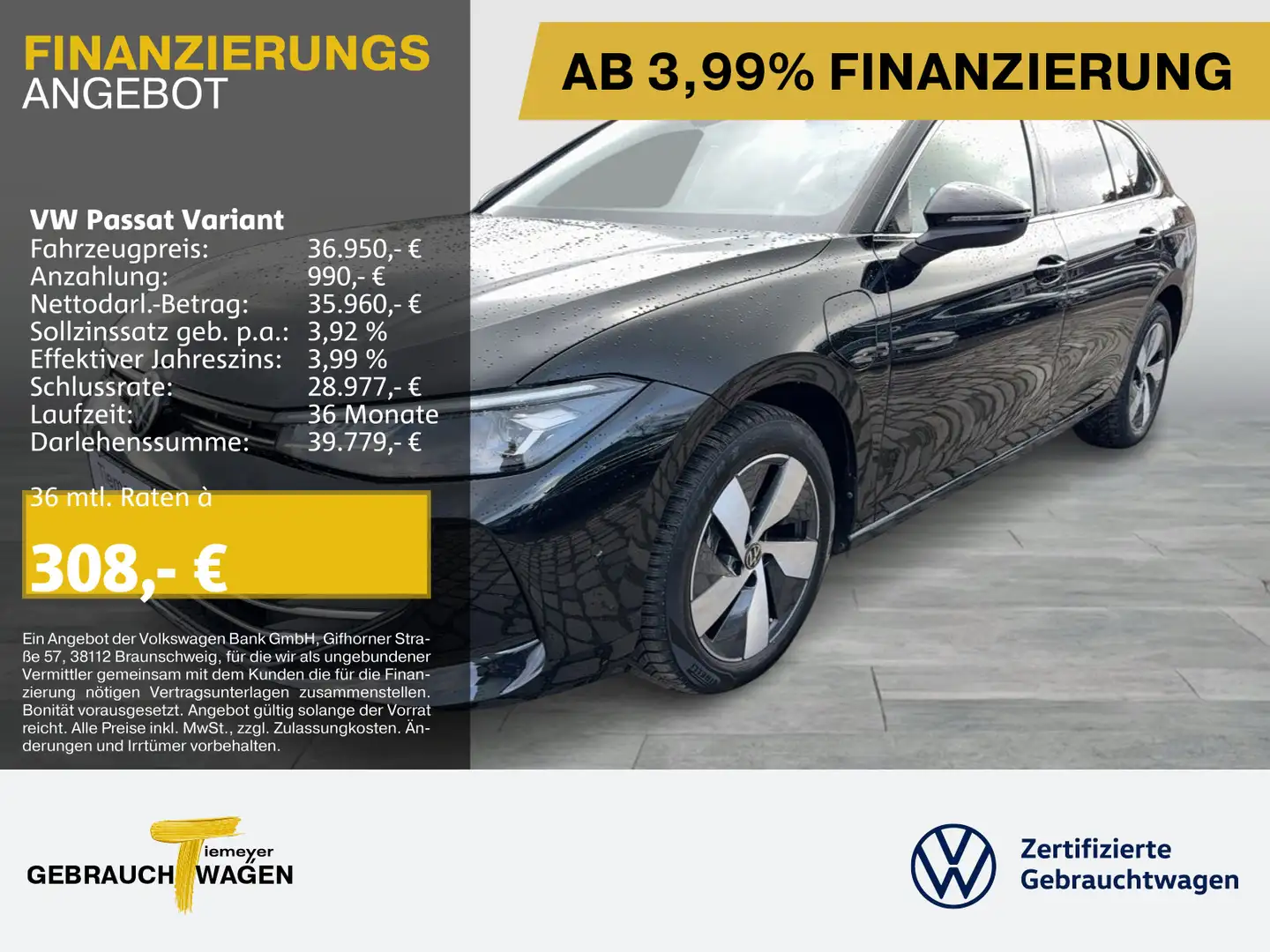 Volkswagen Passat Variant 1.5 TSI eHybrid BUSINESS LM18 AHK Schwarz - 1