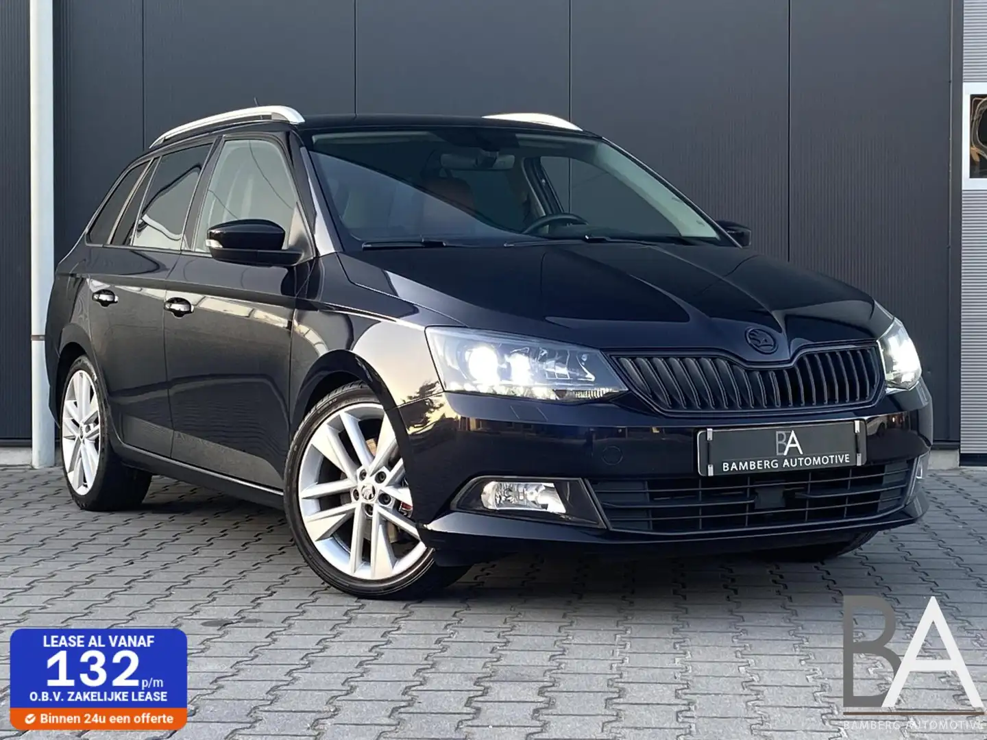 Skoda Fabia Combi 1.2TSI Edition|leder|keyless|xenon|climate Zwart - 1