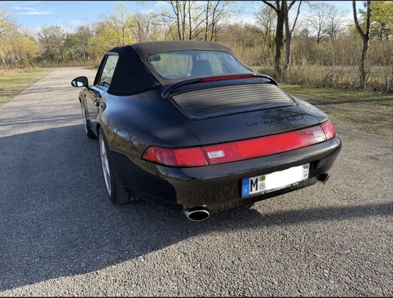 Porsche 993 911 993 Carrera C2 Cabrio D-Fzg Triple-Black, foto 4