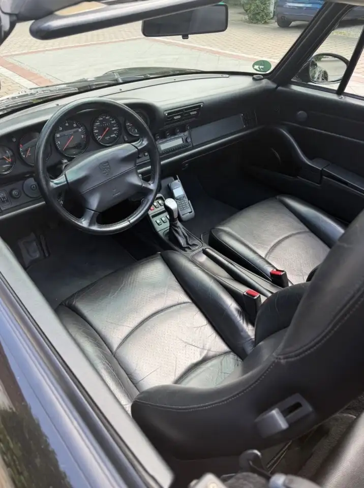 Porsche 993 911 993 Carrera C2 Cabrio D-Fzg Triple-Black, foto 6