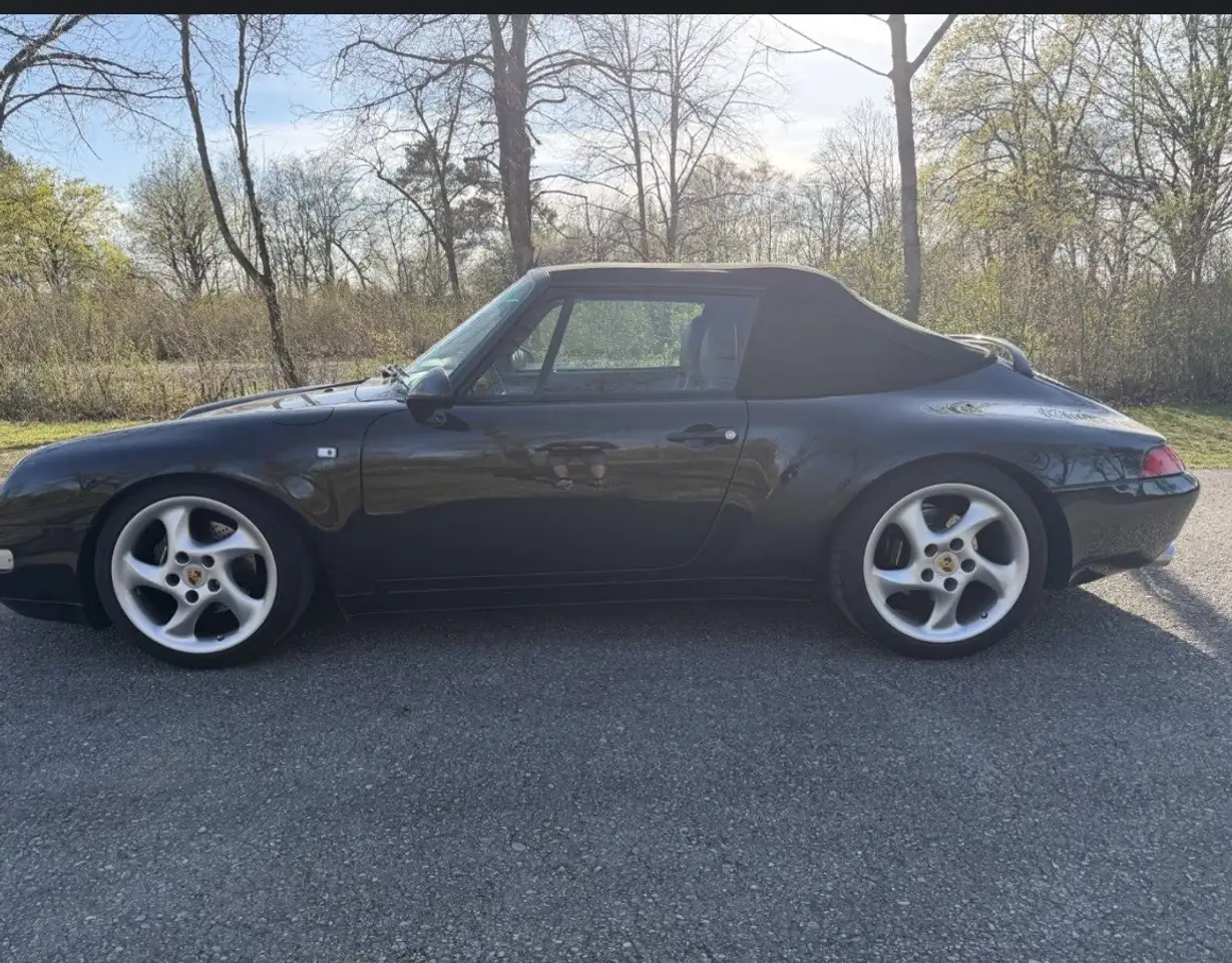 Porsche 993 911 993 Carrera C2 Cabrio D-Fzg Triple-Black, foto 3