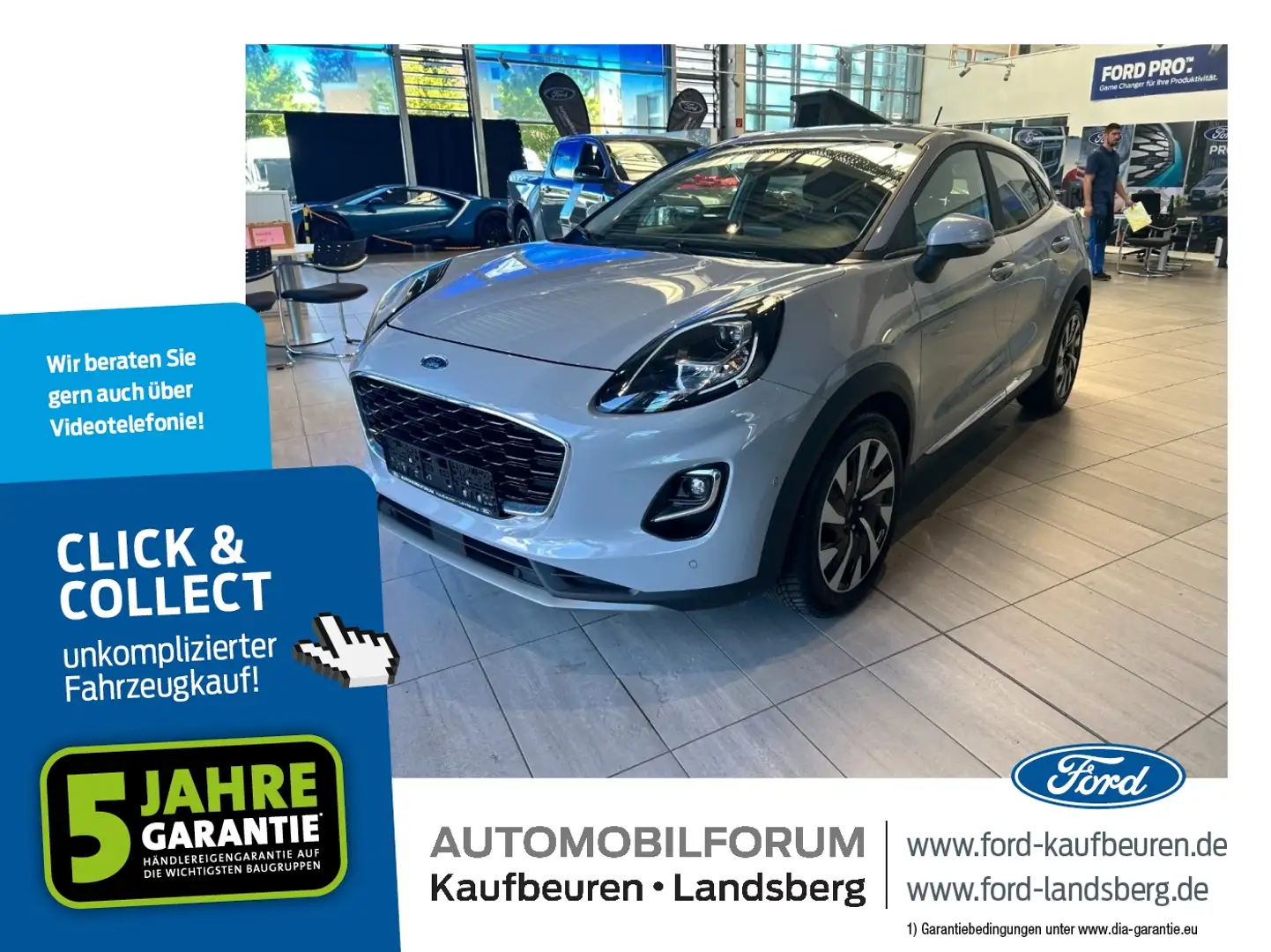 Ford Puma 1.0 EcoBoost Titanium ACC LED Navi SHZ Kam. Gris - 1