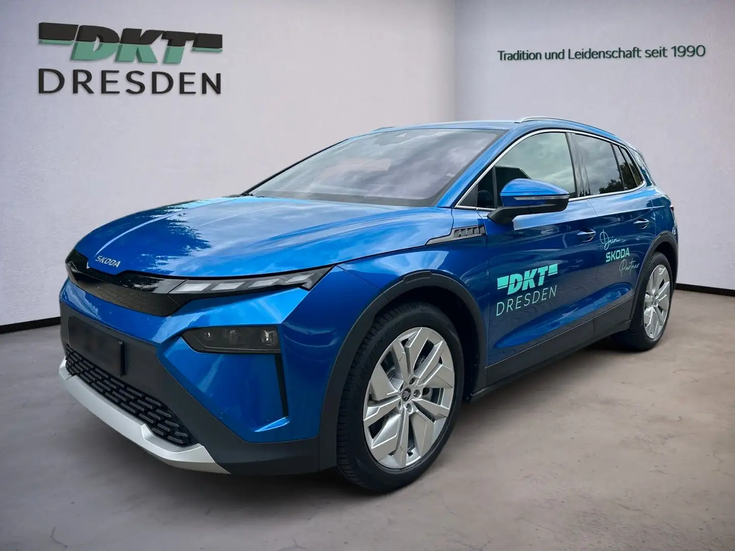 Skoda Elroq 85 Lodge/Winter/AHK/Advanced Blau - 1