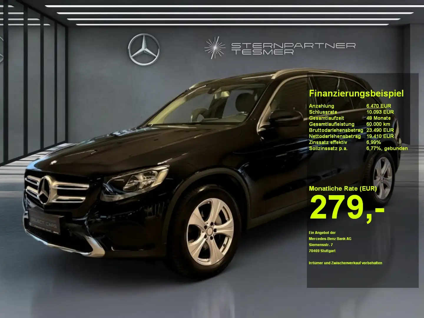 Mercedes-Benz GLC 250 d 4M Panorama - Kamera - el. Heckdeckel Zwart - 1