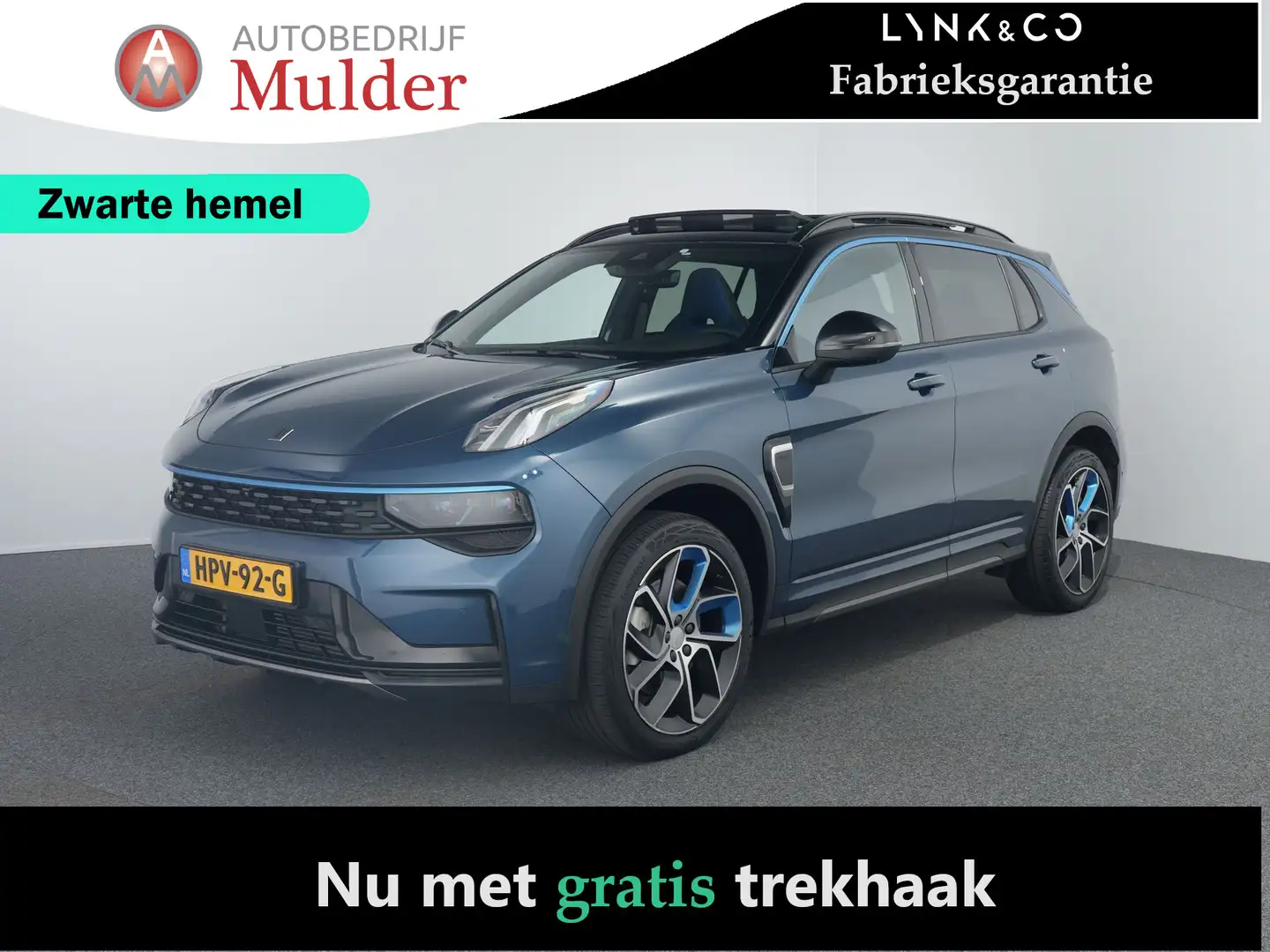 Lynk & Co 01 1.5  Zwarte hemel | Trekhaak | Pano | ACC | 360 Ca Modrá - 1