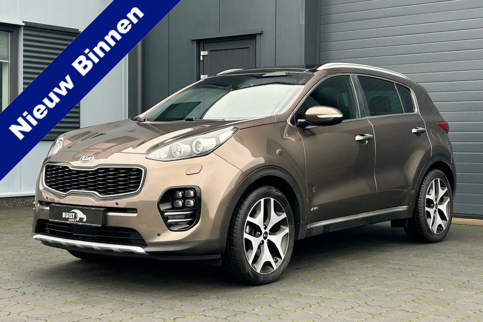 Kia Sportage 1.6 T-GDI 4WD GT-Line PlusLine BOMVOL! 92662KM! 2e Braun - 1