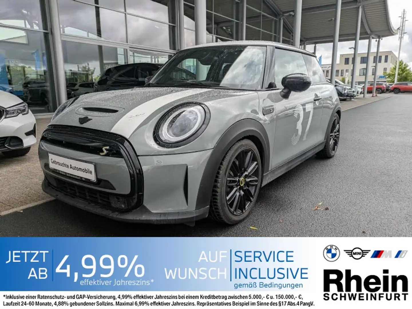 MINI Cooper SE 3-Türer LED. Navi. PDC. SH. Teilleder Grau - 1