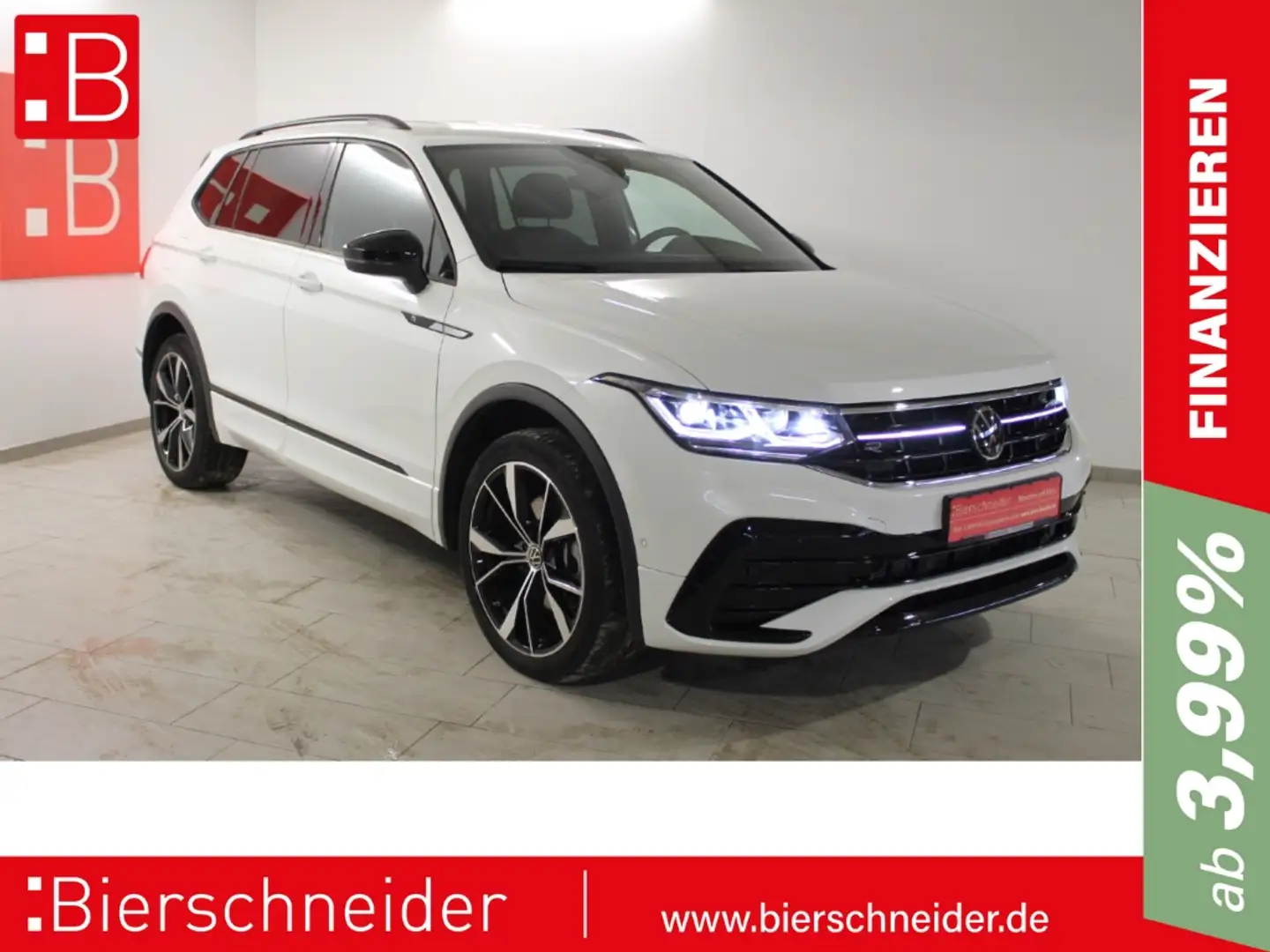 Volkswagen Tiguan Allspace 2.0 TDI DSG 4Mo. 2x R-Line Black FL 20 AHK KAMERA Weiß - 1