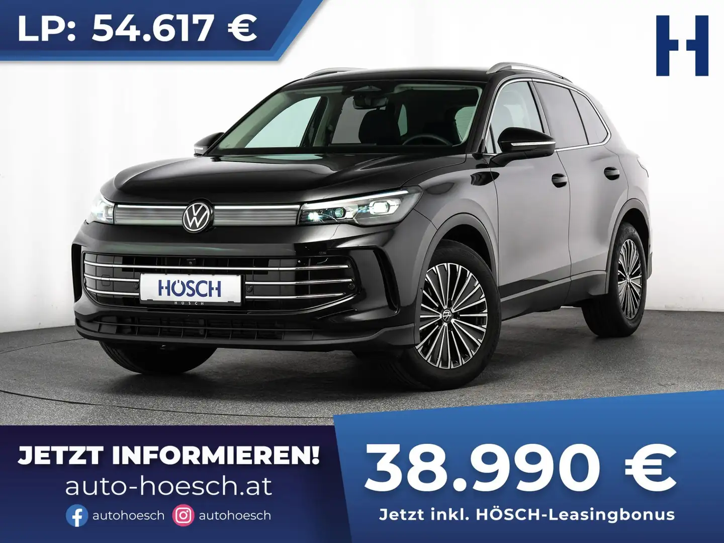Volkswagen Tiguan Elegance eTSI Aut. HD-MATRIX 360° ASSISTENZ ++ Schwarz - 1
