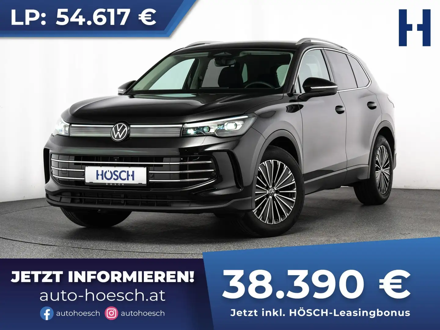 Volkswagen Tiguan Elegance eTSI Aut. HD-MATRIX 360° ASSISTENZ ++ Schwarz - 1