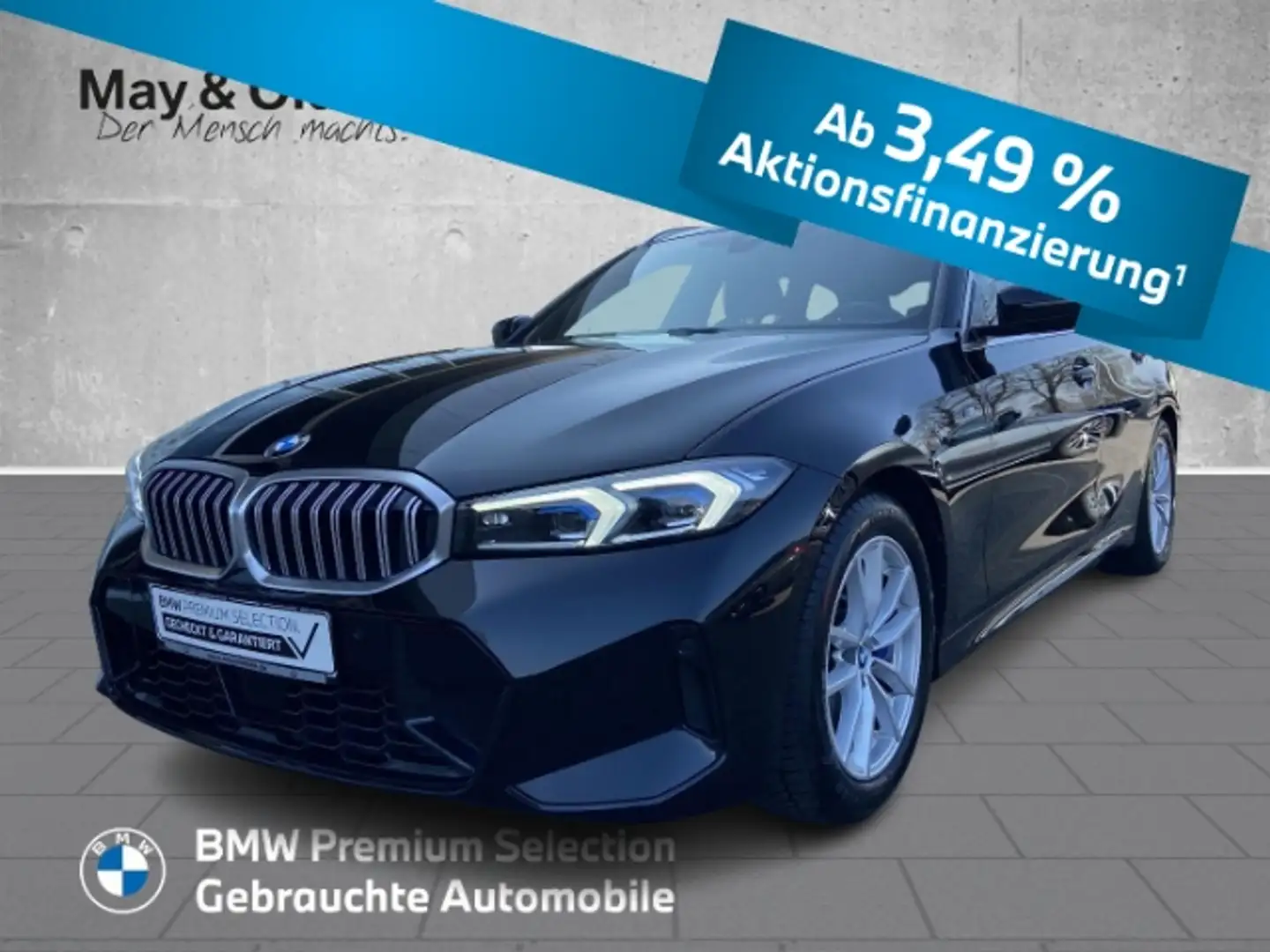 BMW 330 d Touring M Sport Leasing ab 499€ HUD AHK ACC Schwarz - 1