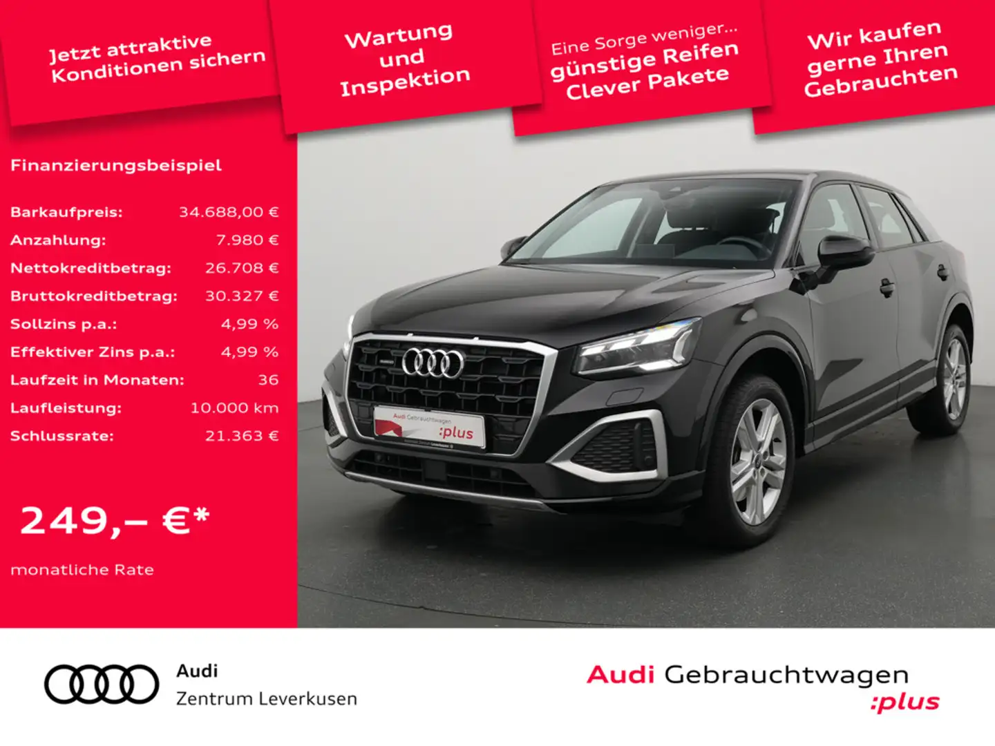 Audi Q2 quattro advanced ACC AHK NAVI SHZ KAM Schwarz - 1