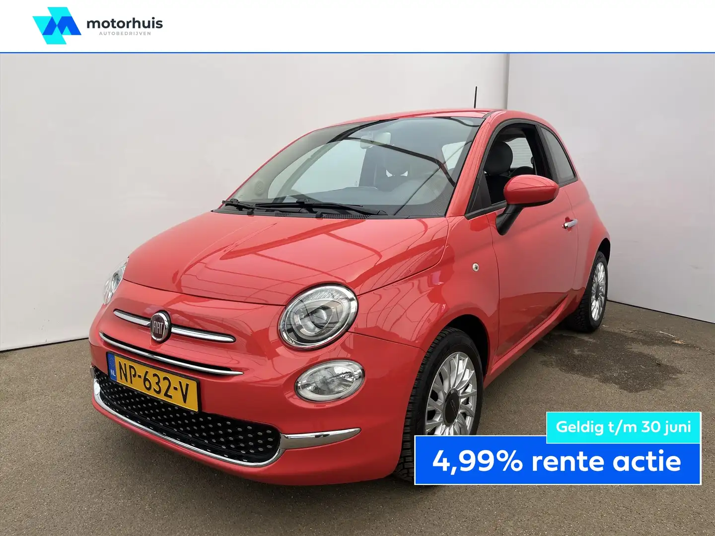 Fiat 500 1.0 60pk Twinair Pop Rood - 1