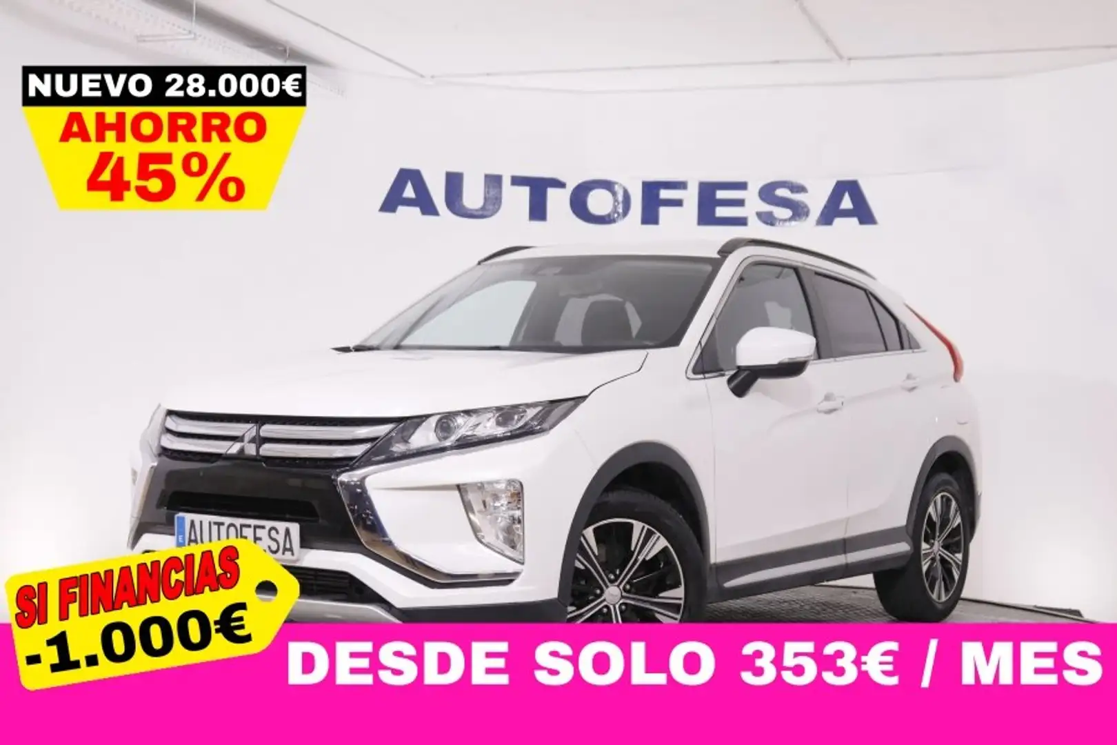 Mitsubishi Eclipse Cross 150T SPIRIT 163CV 4X2 5P # IVA DEDUCIBLE,CAMARA TR Blanco - 1