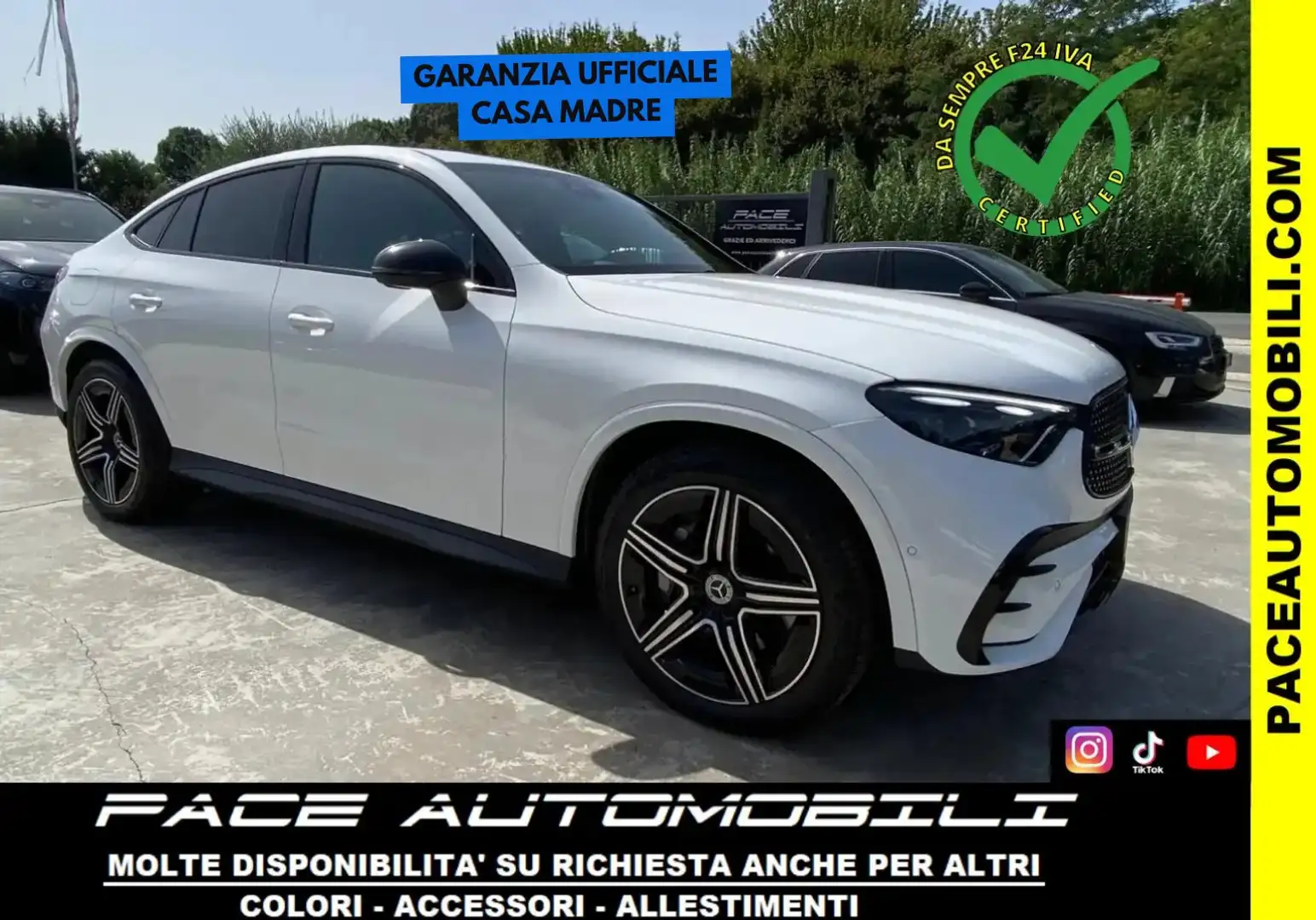 Mercedes-Benz GLC 300 D COUPE PREMIUM AMG NIGHT PACK PDC KAMERA FULL LED Bianco - 1