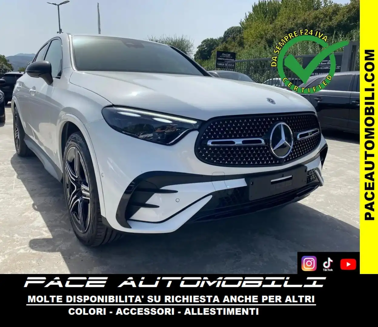 Mercedes-Benz GLC 300 D COUPE PREMIUM AMG NIGHT PACK PDC KAMERA FULL LED Bianco - 1