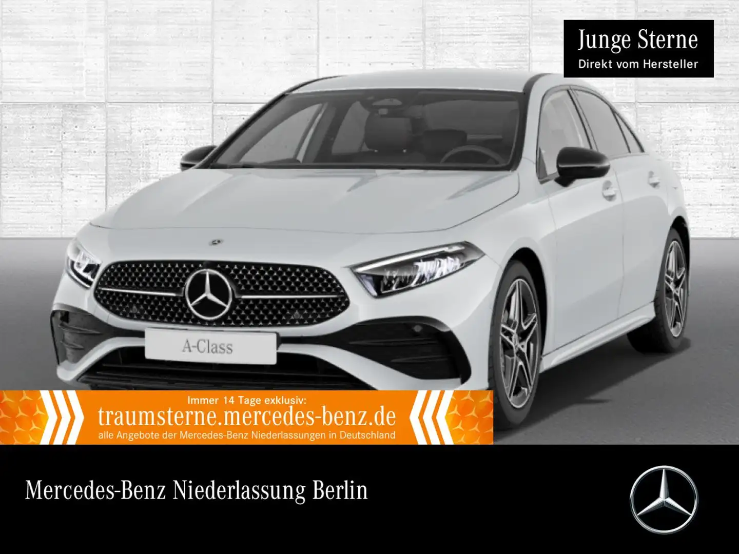Mercedes-Benz A 180 d Lim AMG+NIGHT+LED+KAMERA+TOTW+KEYLESS+8G Weiß - 1