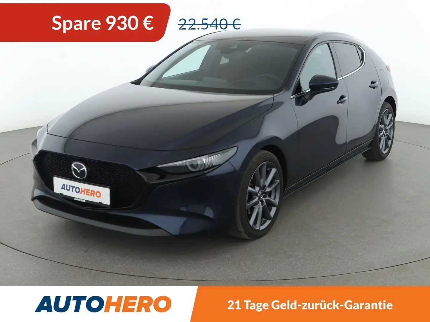 Mazda 3 2.0 Skyactiv G Mild-Hybrid Selection Aut*NAVI*LED* Bleu - 1