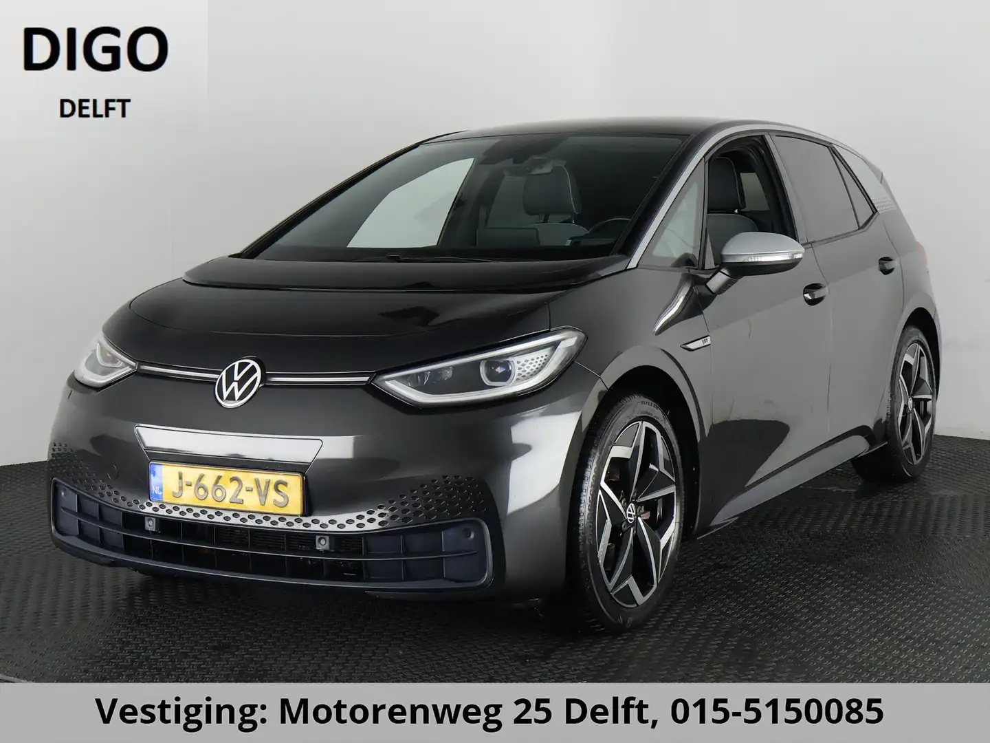 Volkswagen ID.3 First Plus 58 kWh ACCU 89%! BIJNA 2021 . STUUR & S Grau - 1