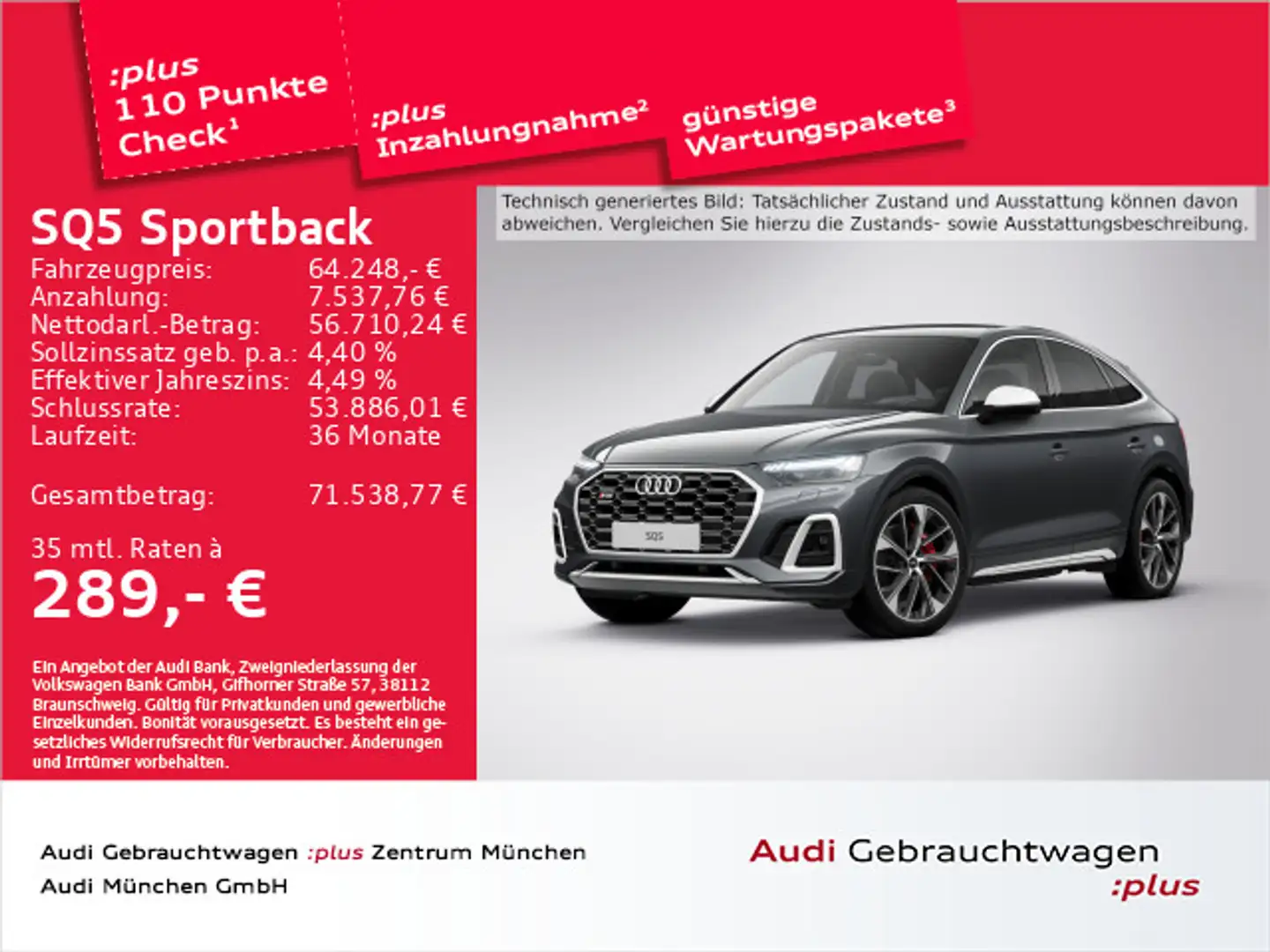 Audi SQ5 TDI Pano/Matrix/AHK/21"Zoll Grau - 1