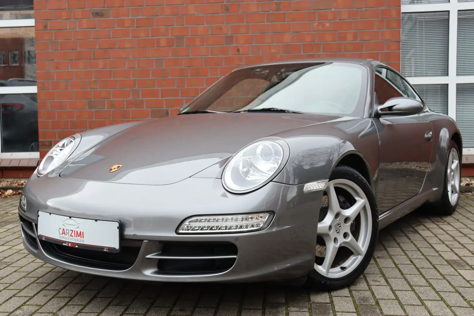 Porsche 911 Carrera Coupe Deutsches Auto Leder Grau - 1