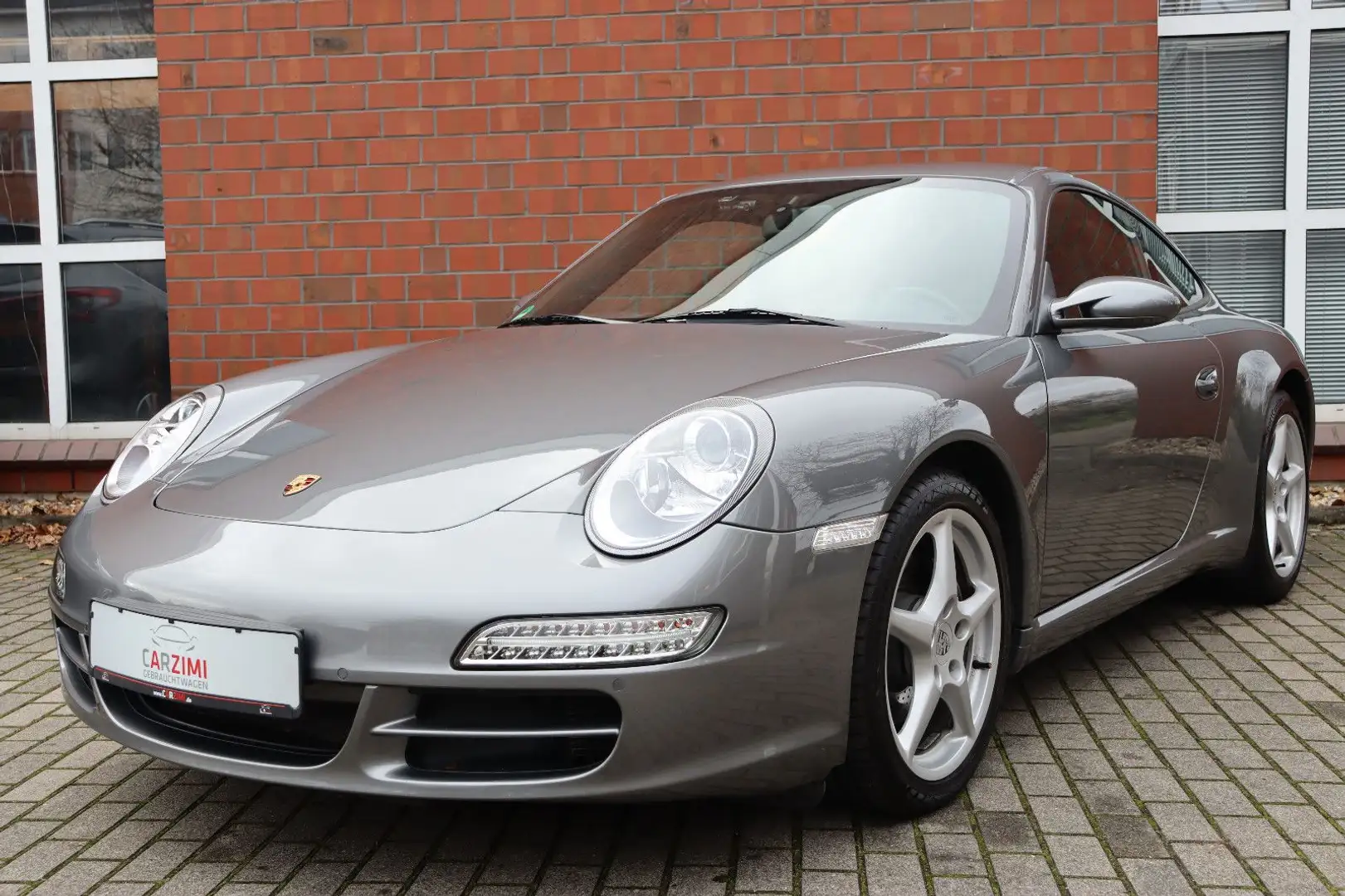 Porsche 911 Carrera Coupe Deutsches Auto Leder Grau - 2