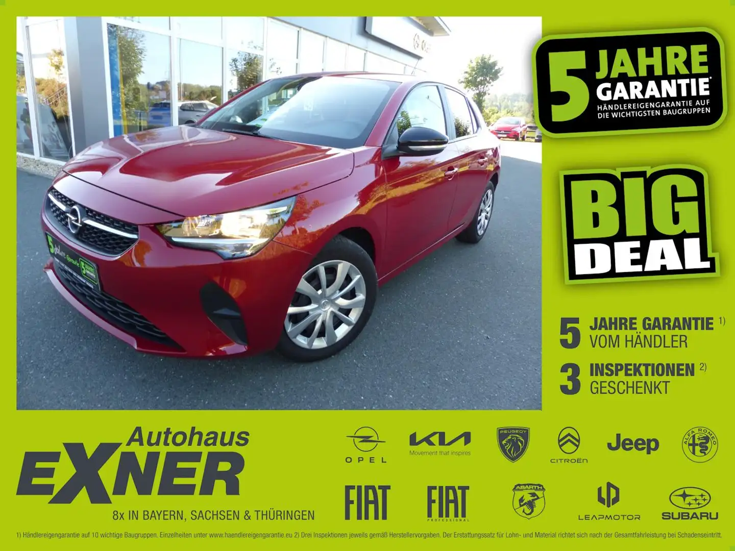 Opel Corsa 1.2 Turbo EDITION SHZ+Winterp.+SpurH Rood - 1