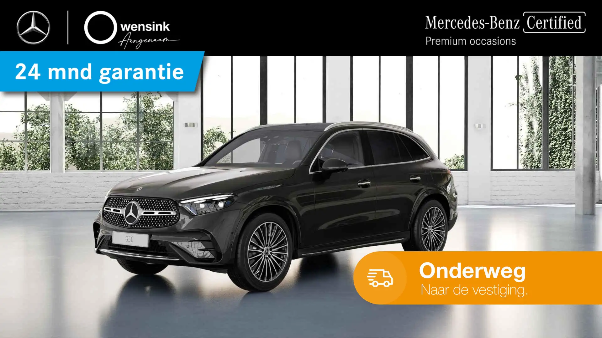 Mercedes-Benz GLC 300 300e 4MATIC AMG Line | Panoramadak | Trekhaak | Te Gris - 1