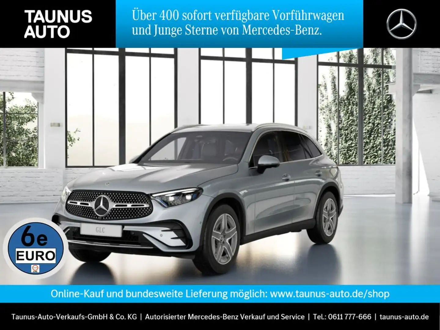Mercedes-Benz GLC 200 AMG-DISTRONIC-MEMORY-AHK-UVP 70.150,- Silber - 1