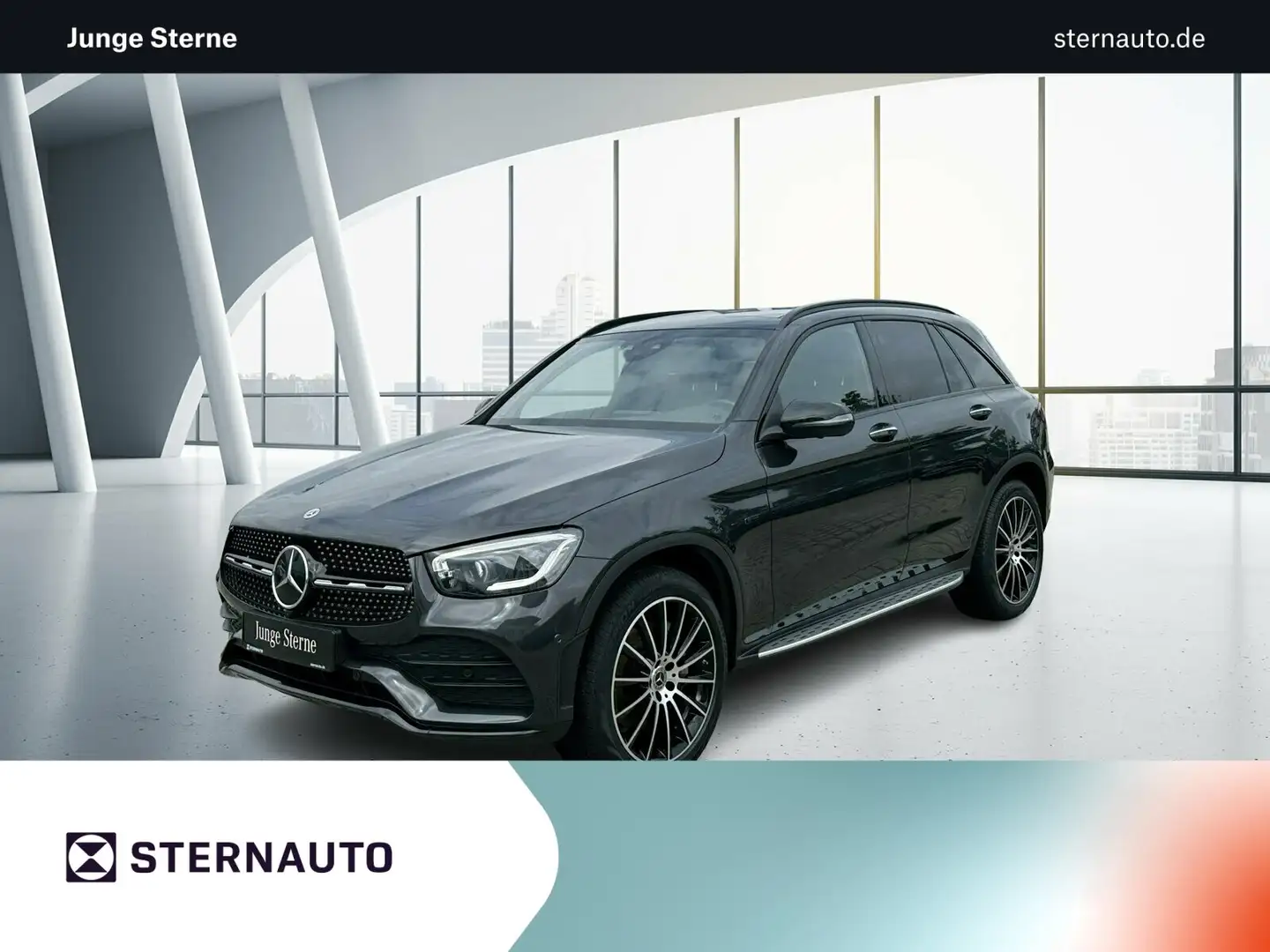 Mercedes-Benz GLC 300 GLC 300 de 4M AMG Distr Pano Multibeam AHK AirBody Grijs - 1