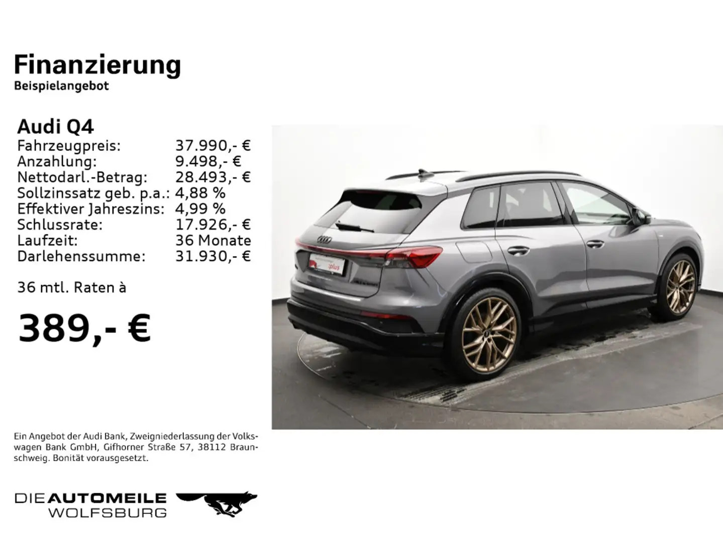 Audi 40 e-tron basis APS Plus/ACC/Kamera/Memorysit Gris - 2