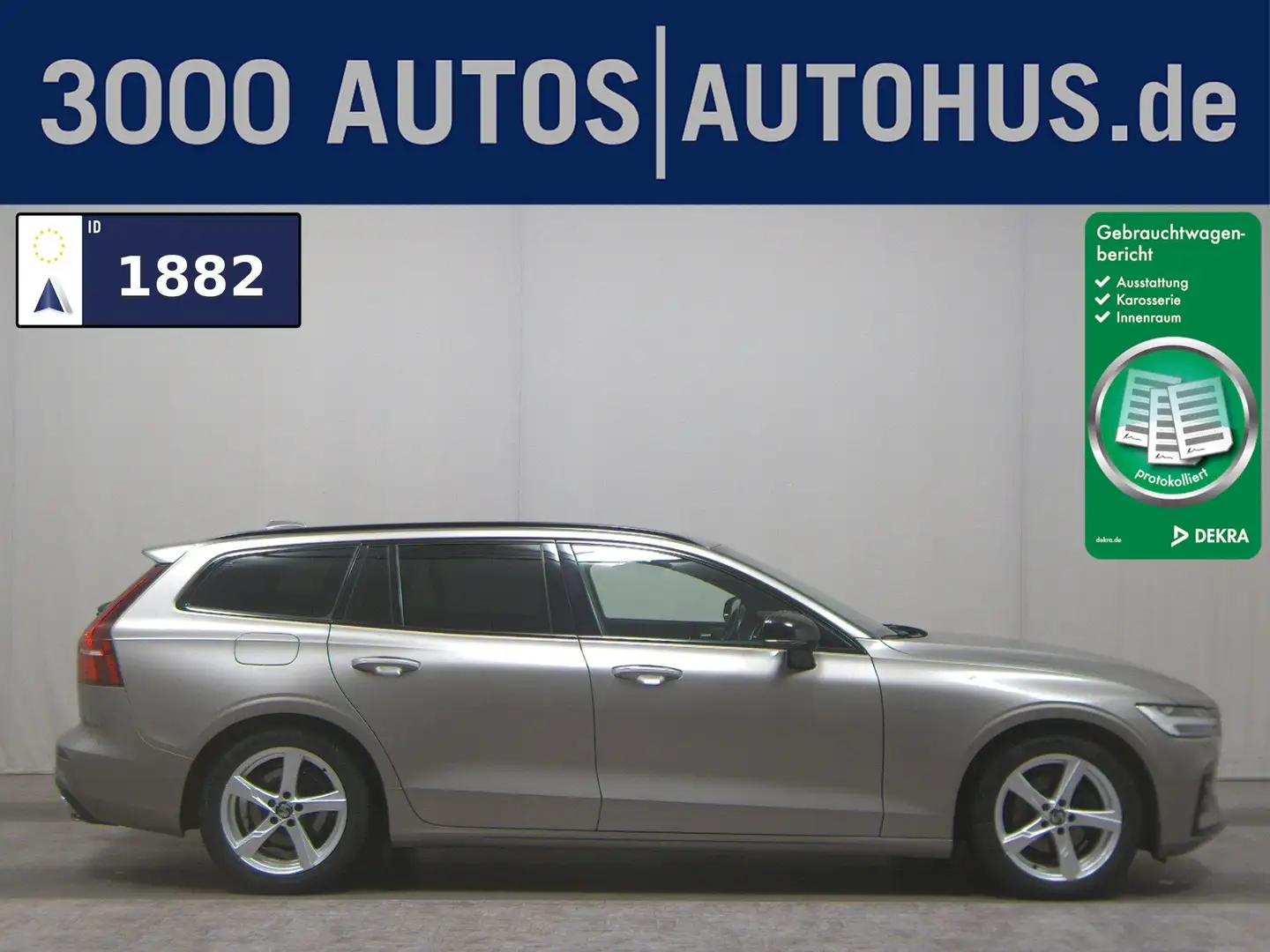 Volvo V60 D4 R-Design Navi LED Leder ACC Grau - 1