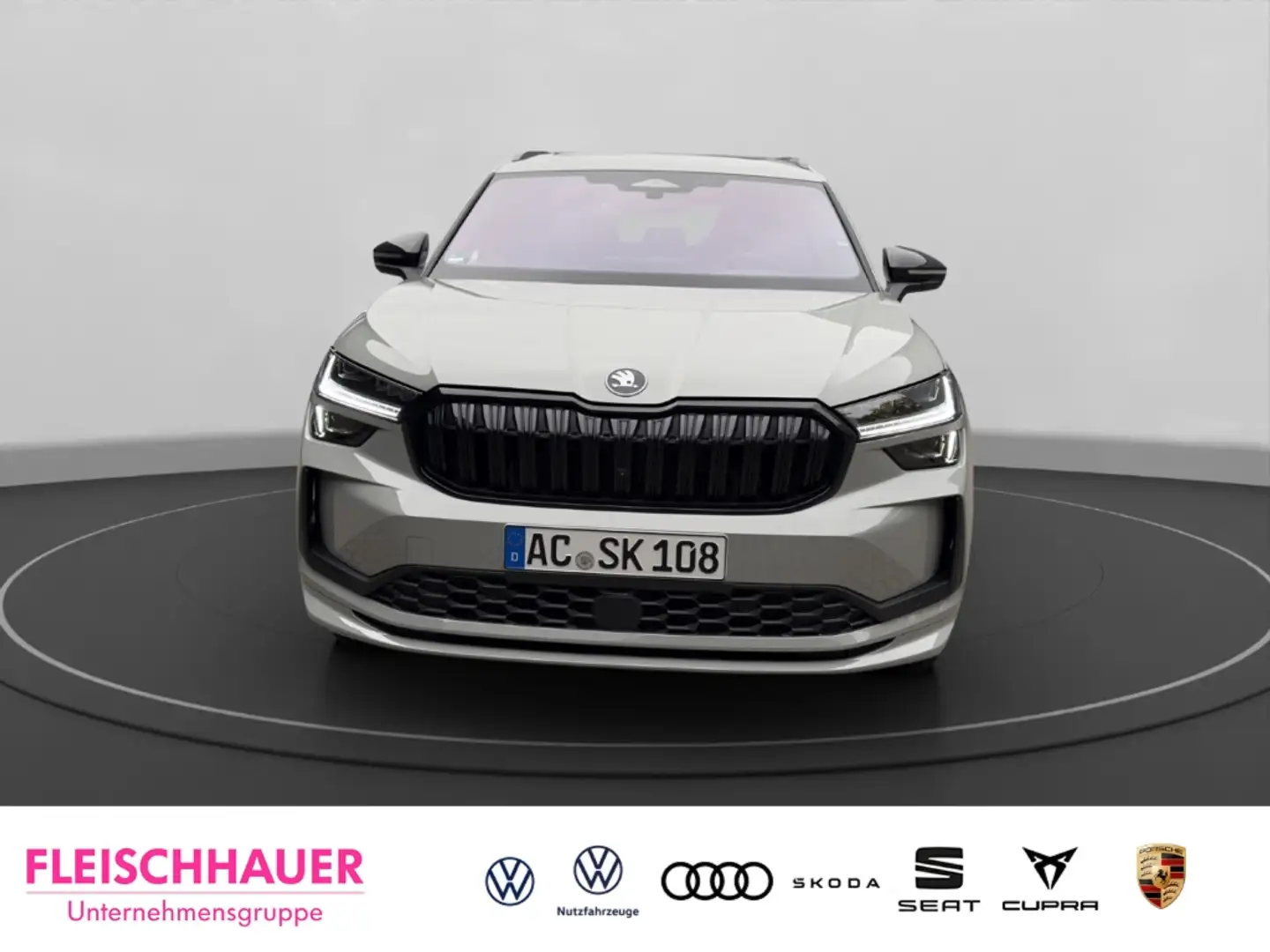 Skoda Kodiaq 2.0 TDI 4x4 Sportline DSG+AHK+NAVI+STDHZ Gris - 2