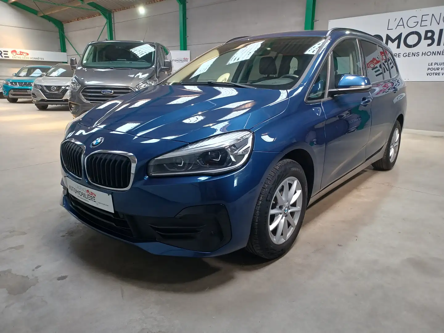BMW 216 Gran Tourer  "7 Places", "Full Led","Gps,Cuir", Bleu - 1