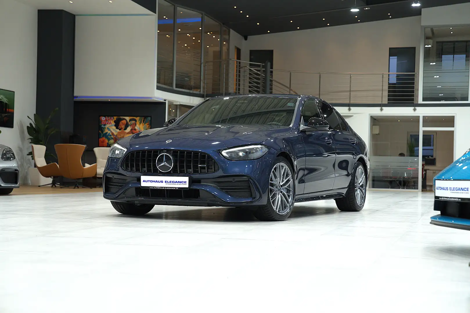 Mercedes-Benz C 43 AMG 4Matic*AMG-RIDE*NIGHT II*1.HAND*LM"19* Bleu - 1