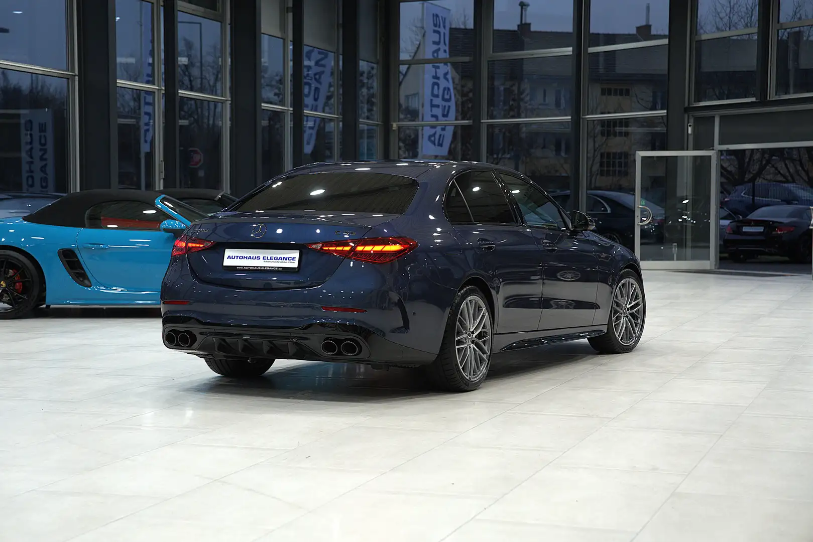 Mercedes-Benz C 43 AMG 4Matic*AMG-RIDE*NIGHT II*1.HAND*LM"19* Bleu - 2