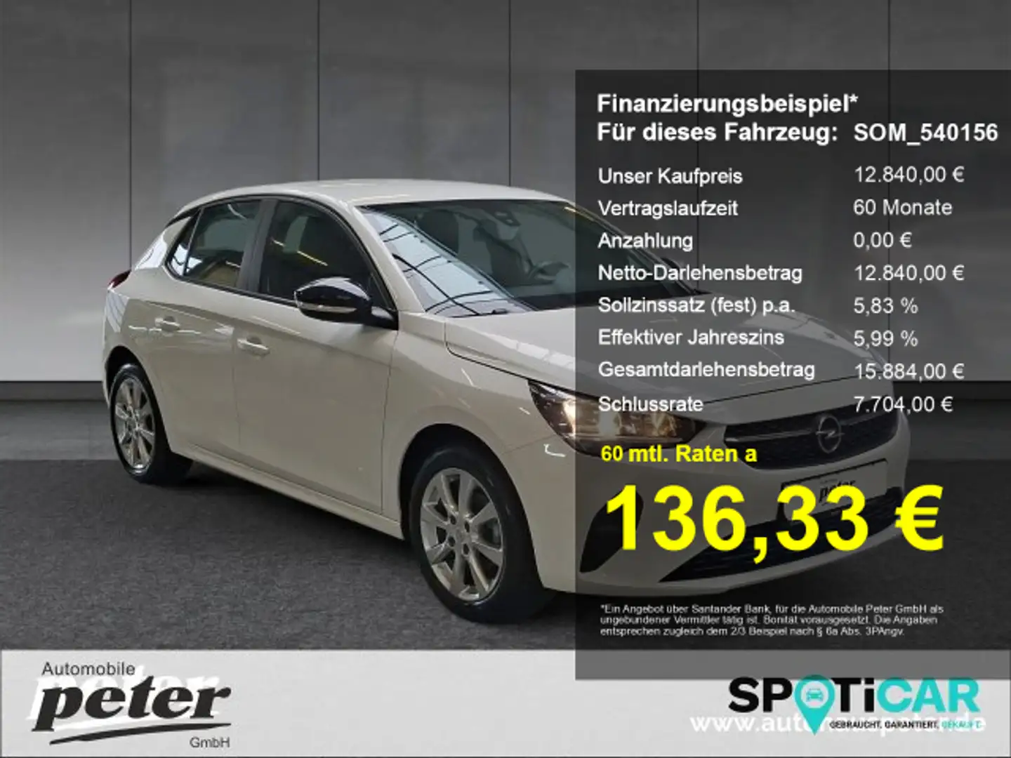 Opel Corsa Corsa F 1.2 Edition Klima Sitzheizung Allwetter Blanco - 1