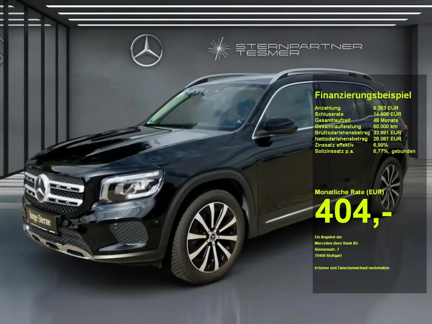Mercedes-Benz GLB 200 d Progressive MBUX AHK KAMERA 7-Sitzer Negro - 1