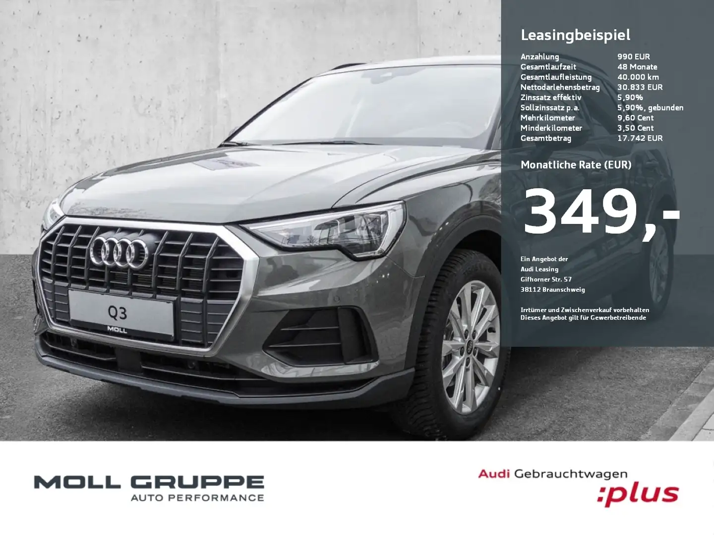 Audi Q3 35 TFSI 110(150) S tronic Gris - 1